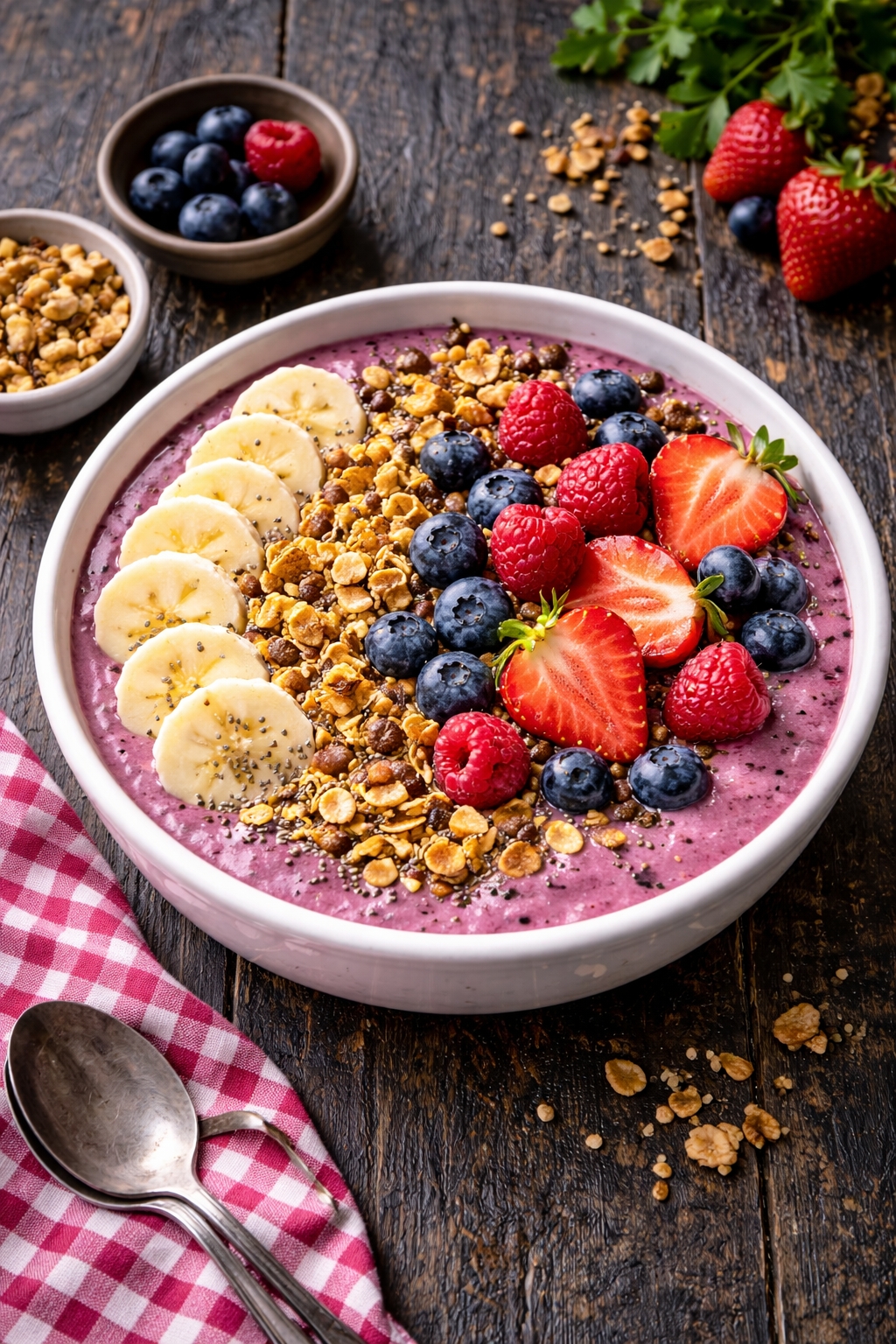 10-Minute Healthy Breakfast Smoothies Protein Bowl