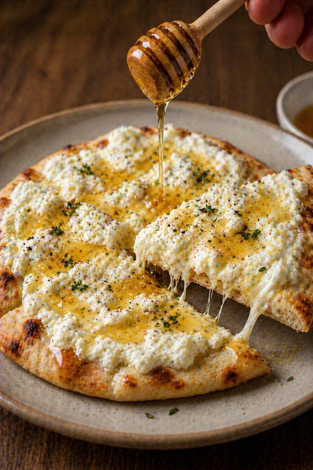 10-Minute Ricotta Honey Flatbread