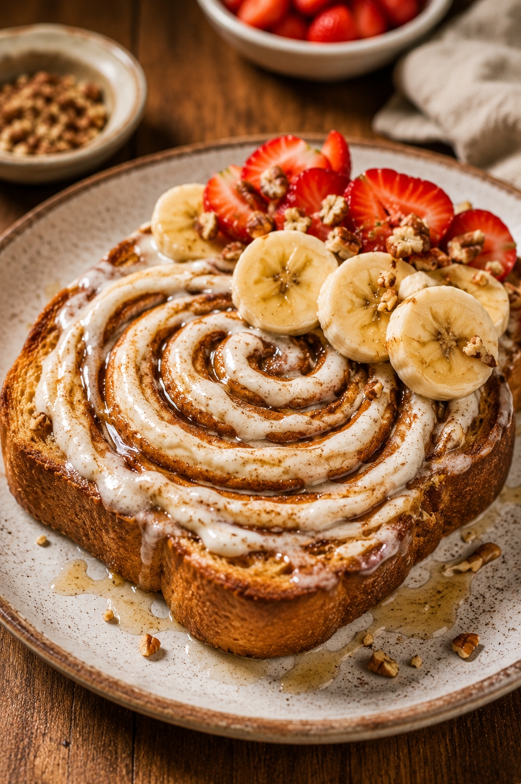 11-Minute Cinnamon Roll Protein Yogurt Toast