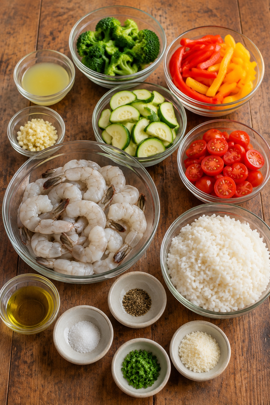 25g Protein One-Pan Garlic Shrimp & Veggies in 15 Minutes (No Cleanup)