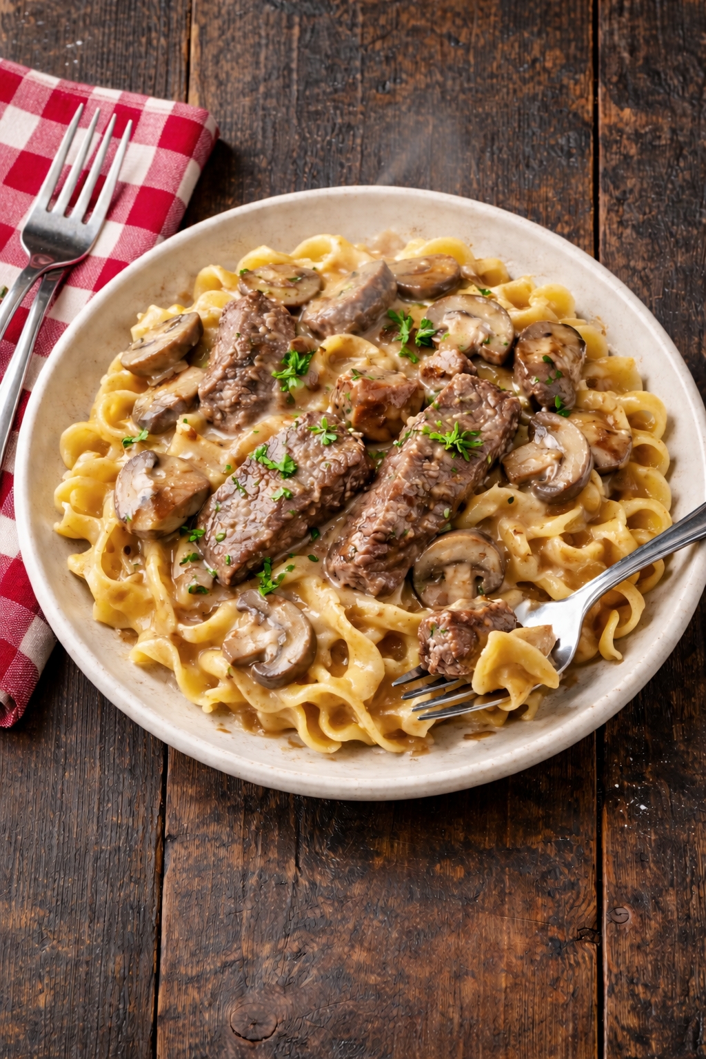 Beef Stroganoff
