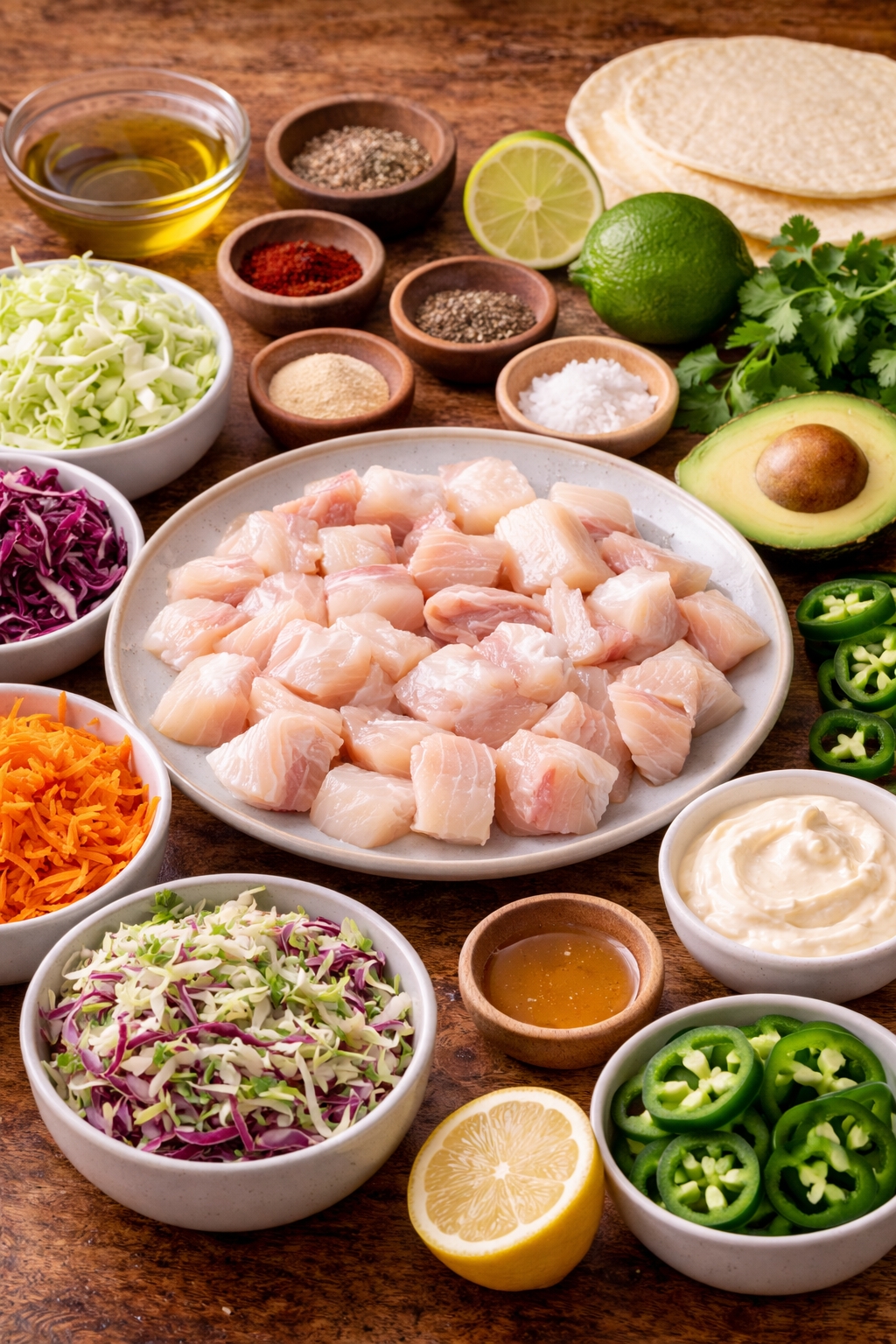 Air Fryer Fish Tacos with Cilantro Lime Slaw