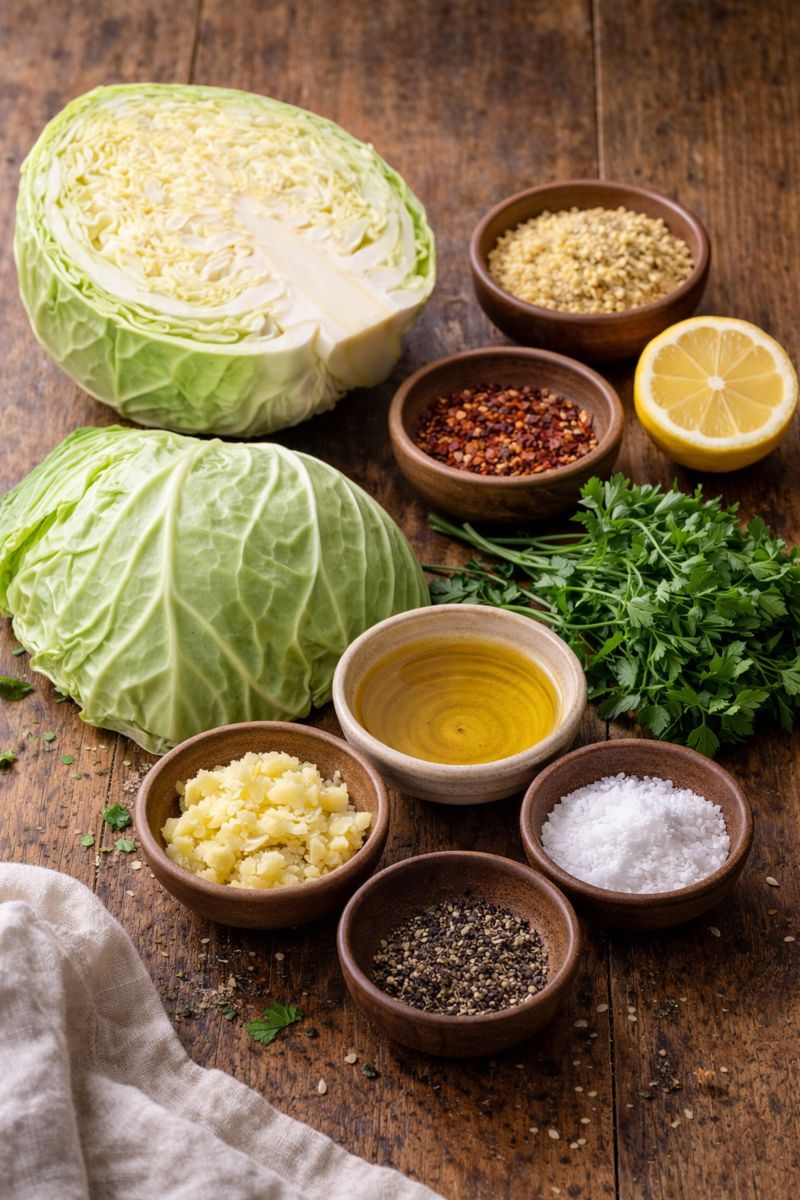 Blistered Cabbage Steaks