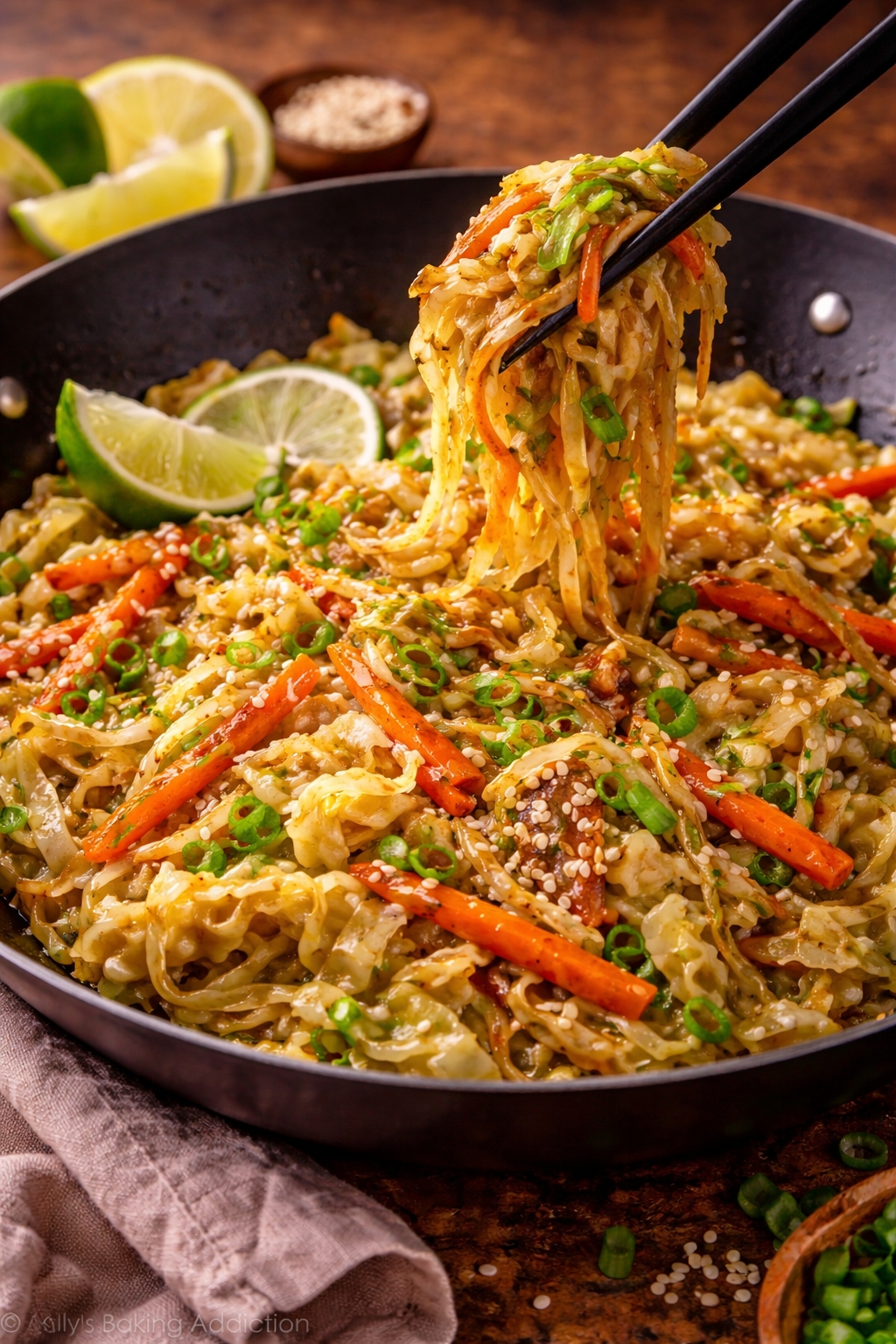 Cabbage Noodle Stir-Fry