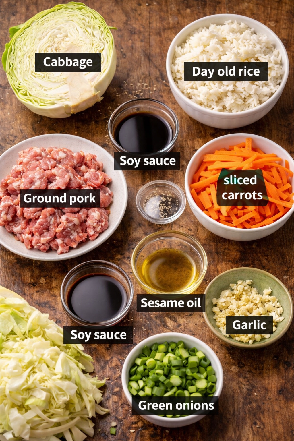 Cheap Cabbage Stir-Fry With Rice