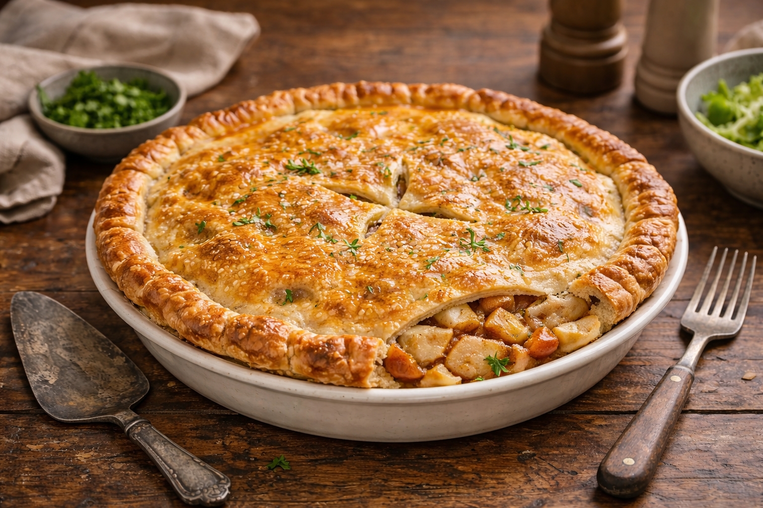 Chicken Pot Pie with Root Vegetables