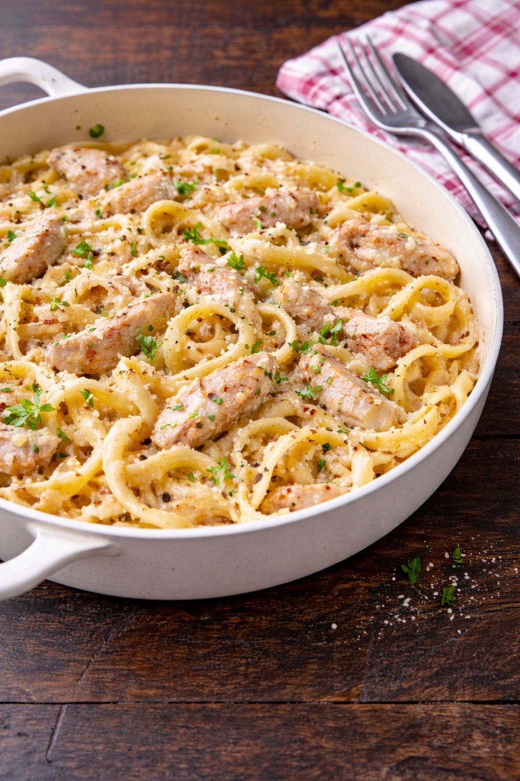 One-Pot Chicken Alfredo Pasta