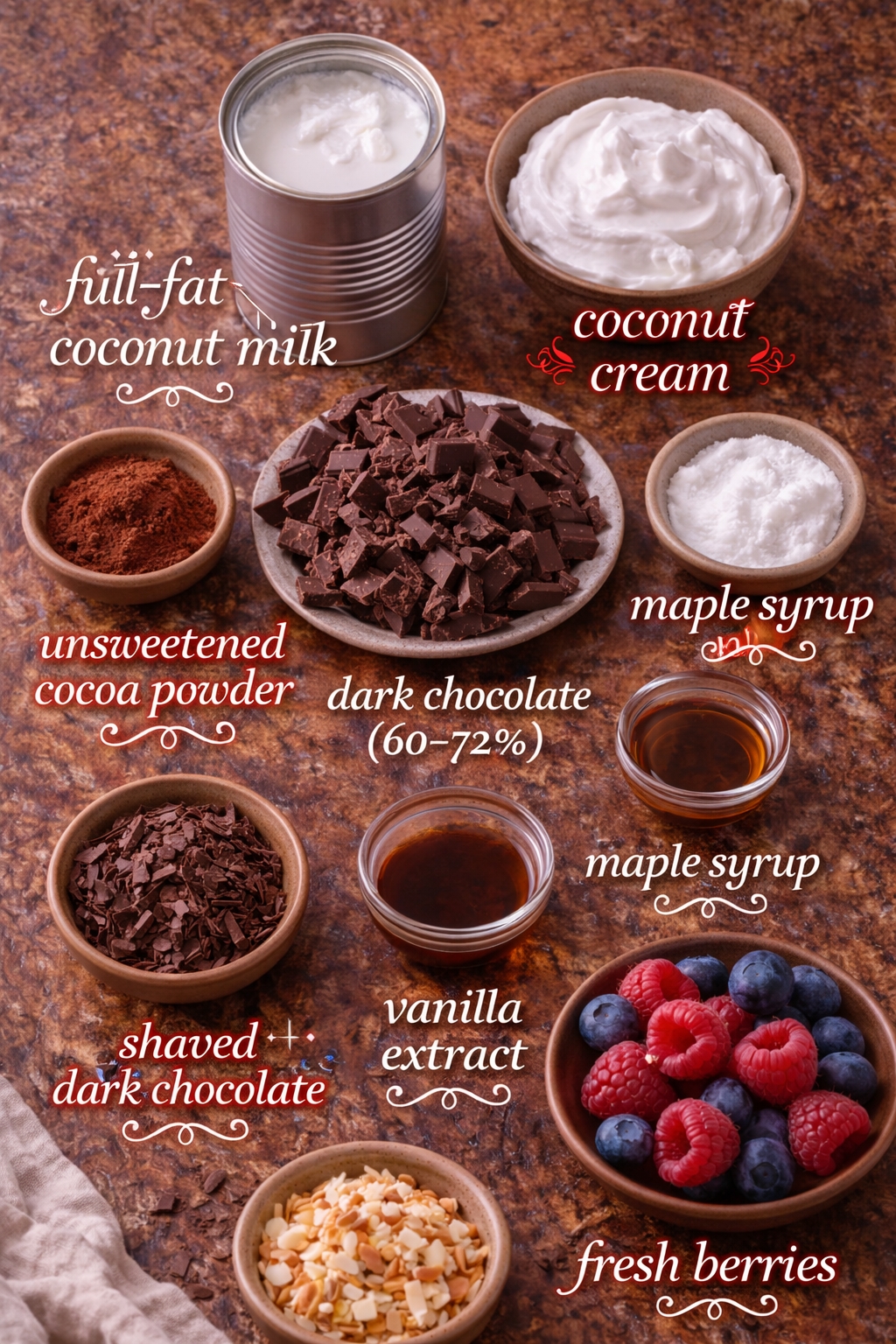 Coconut Milk Chocolate Pots