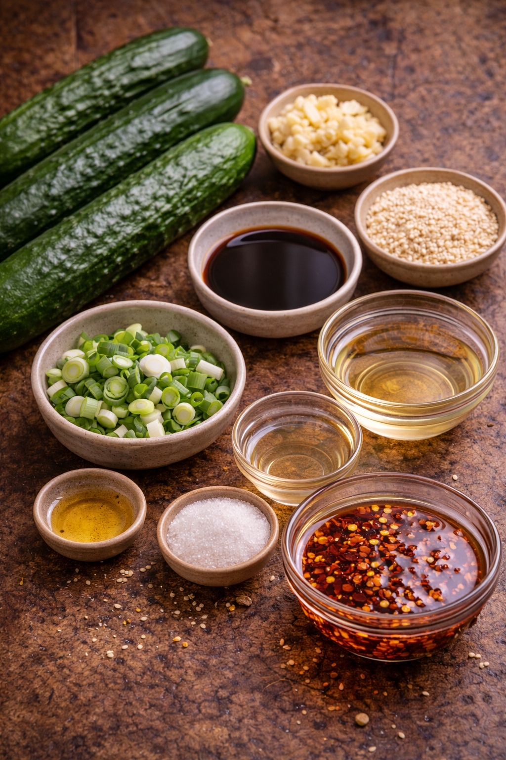 Easy Chili Oil Cucumber Salad