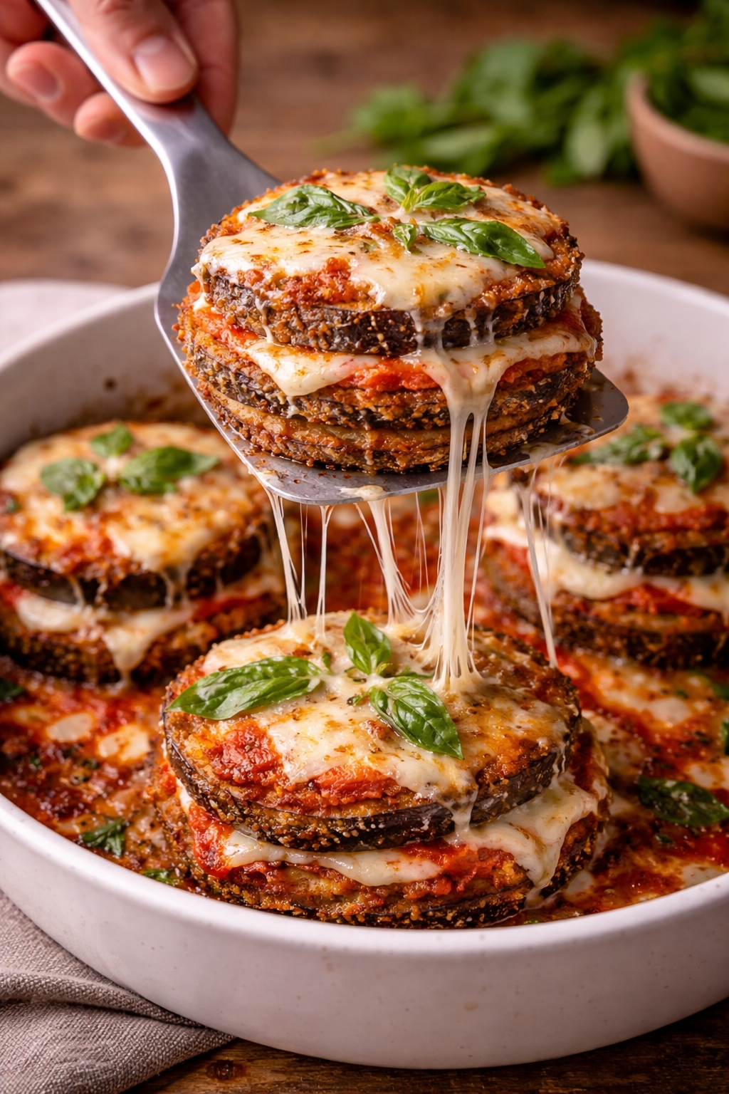 Eggplant Parmesan Stacks