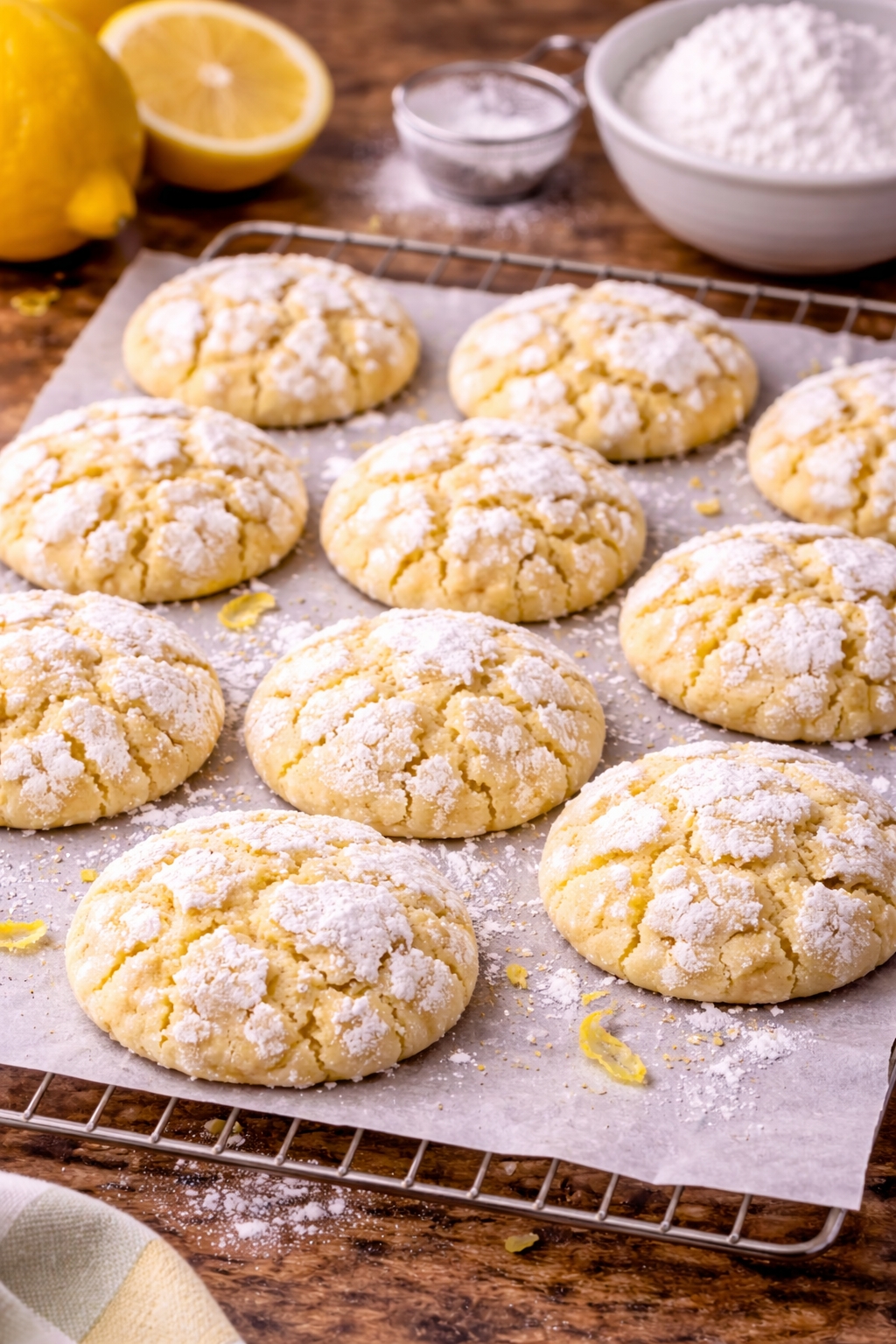 Lemon Crinkle Cookies