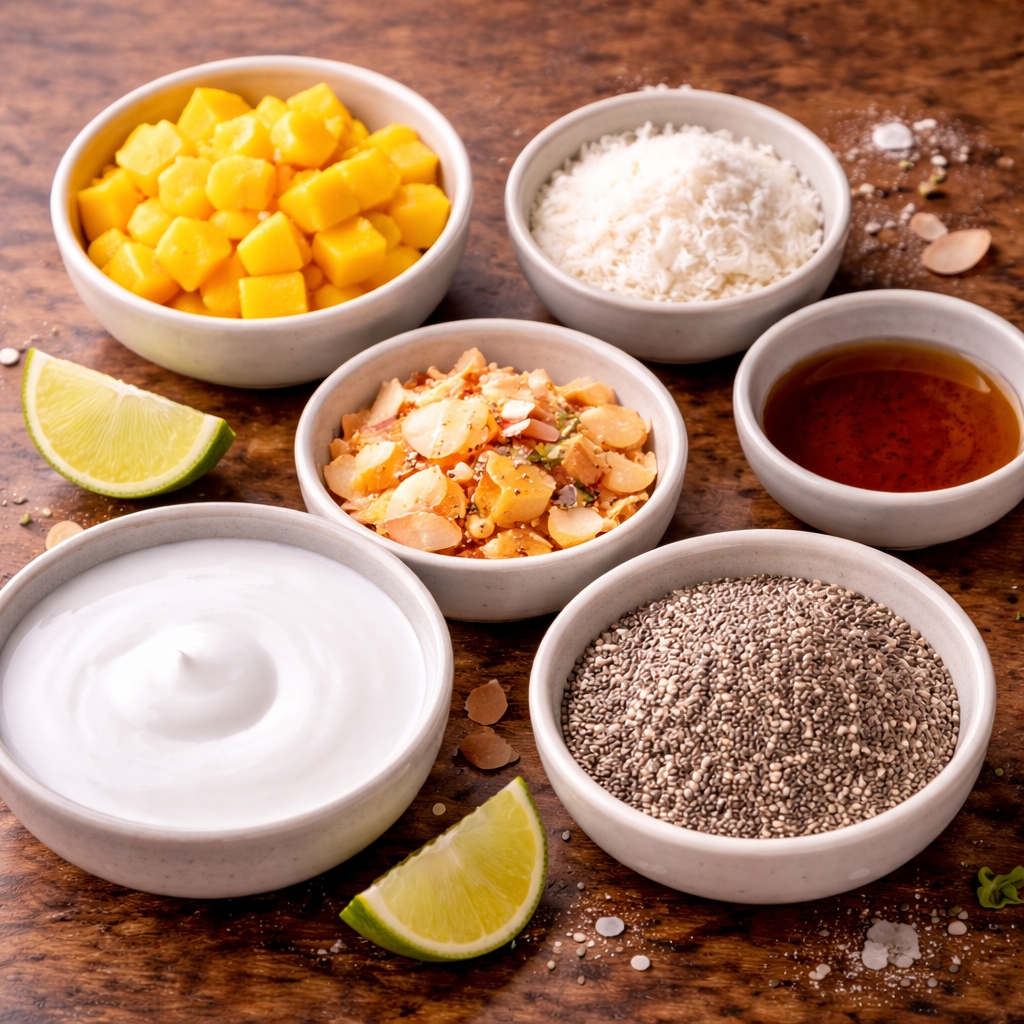 Mango Coconut Chia Pudding