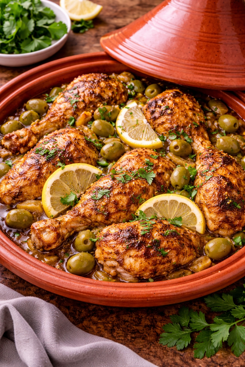 Moroccan Chicken Tagine with Preserved Lemon