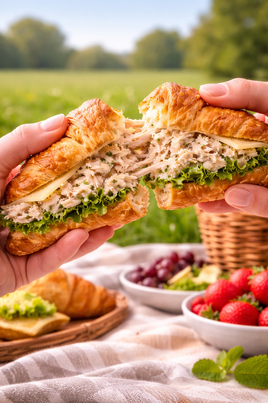 Honey Mustard Chicken Croissant Sandwiches