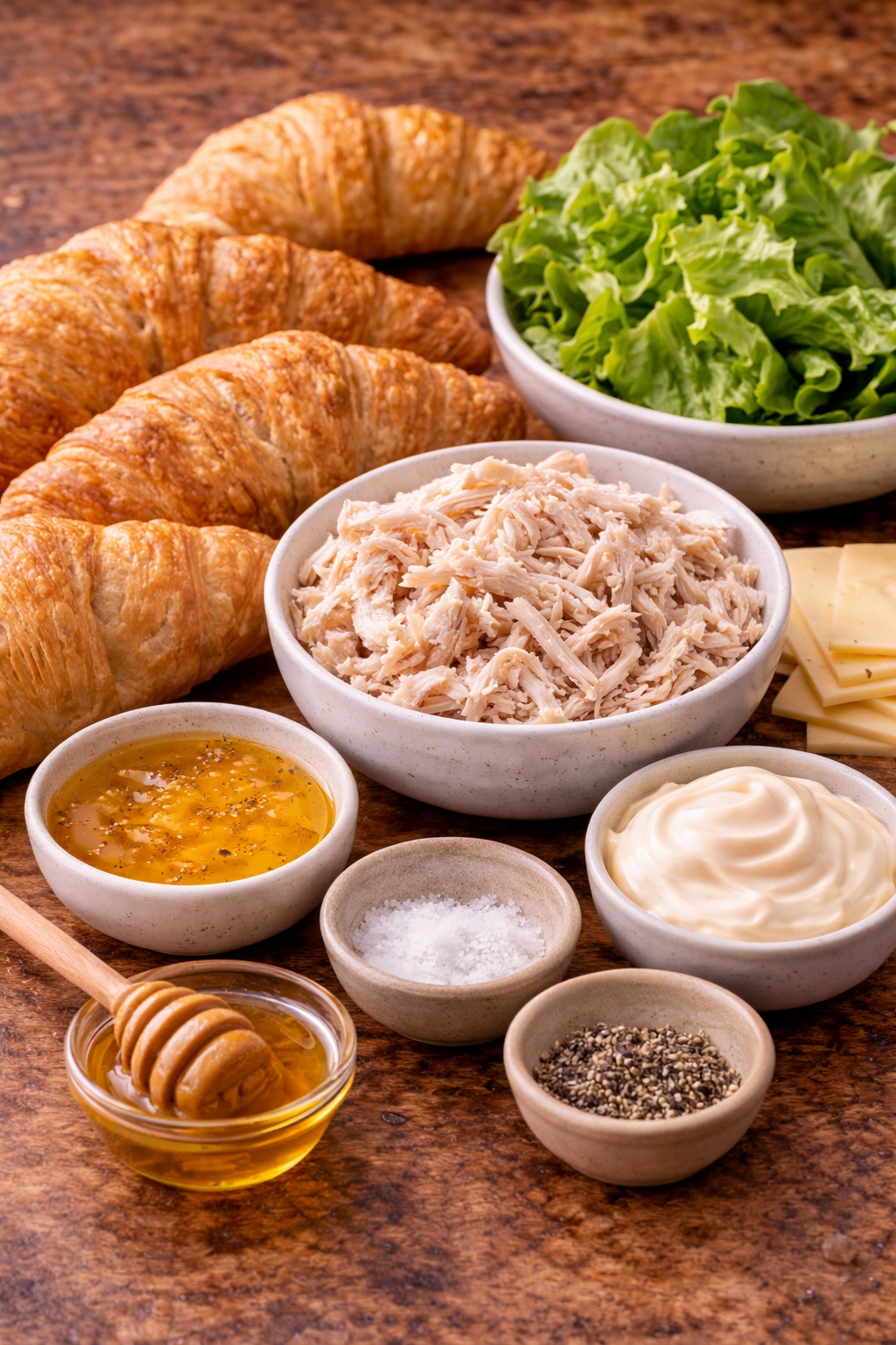 Honey Mustard Chicken Croissant Sandwiches