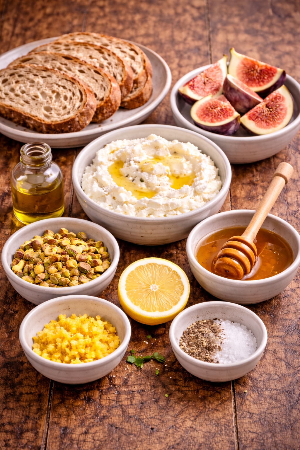 Ricotta Fig Toast with Honey