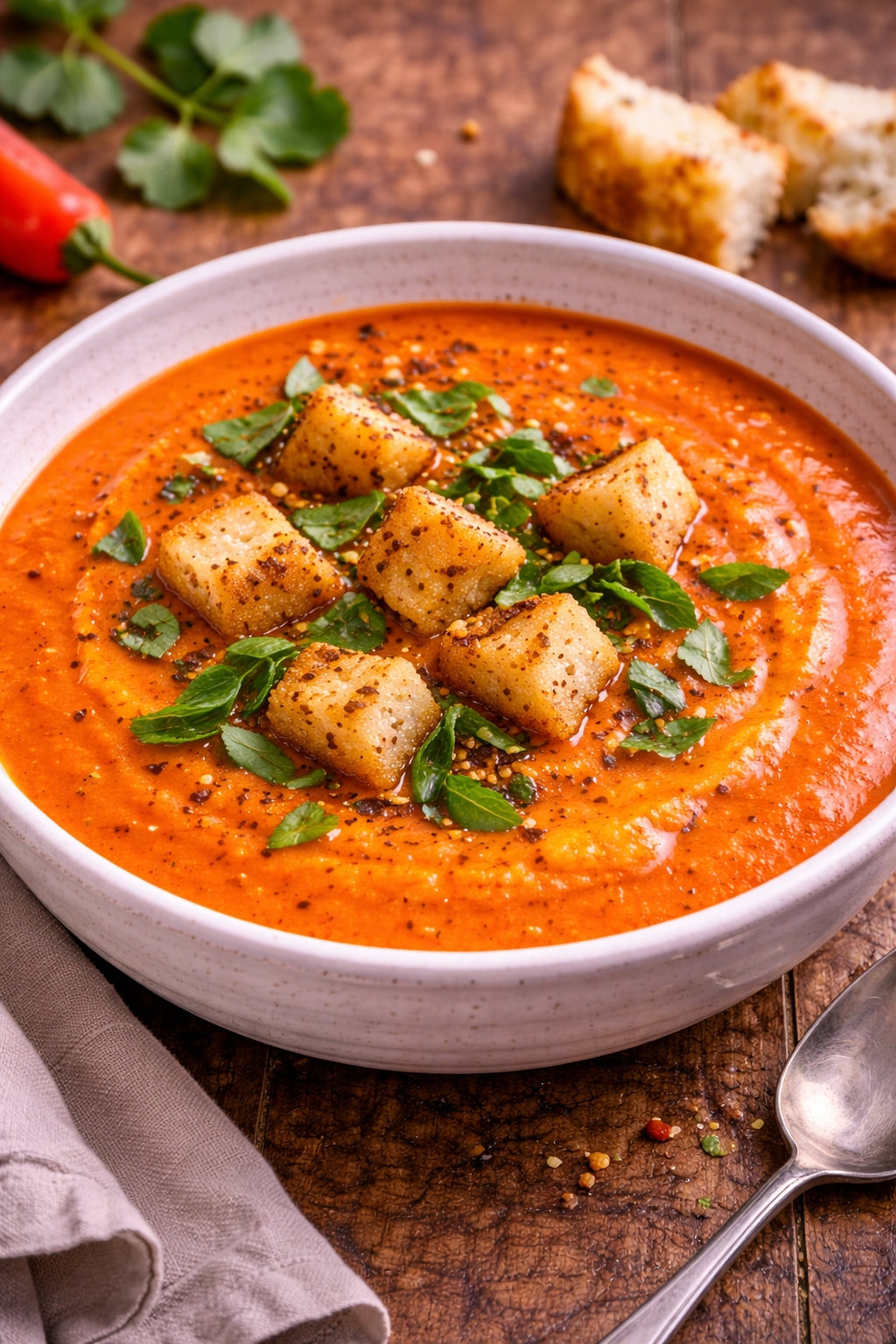 Roasted Red Pepper Tomato Soup
