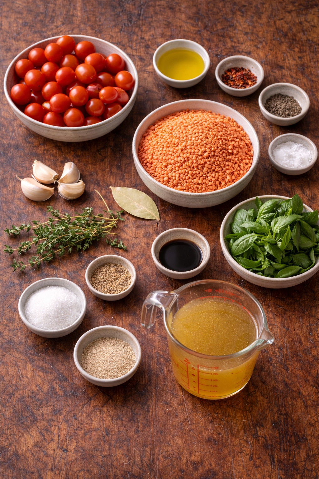 Roasted Tomato Red Lentil Soup