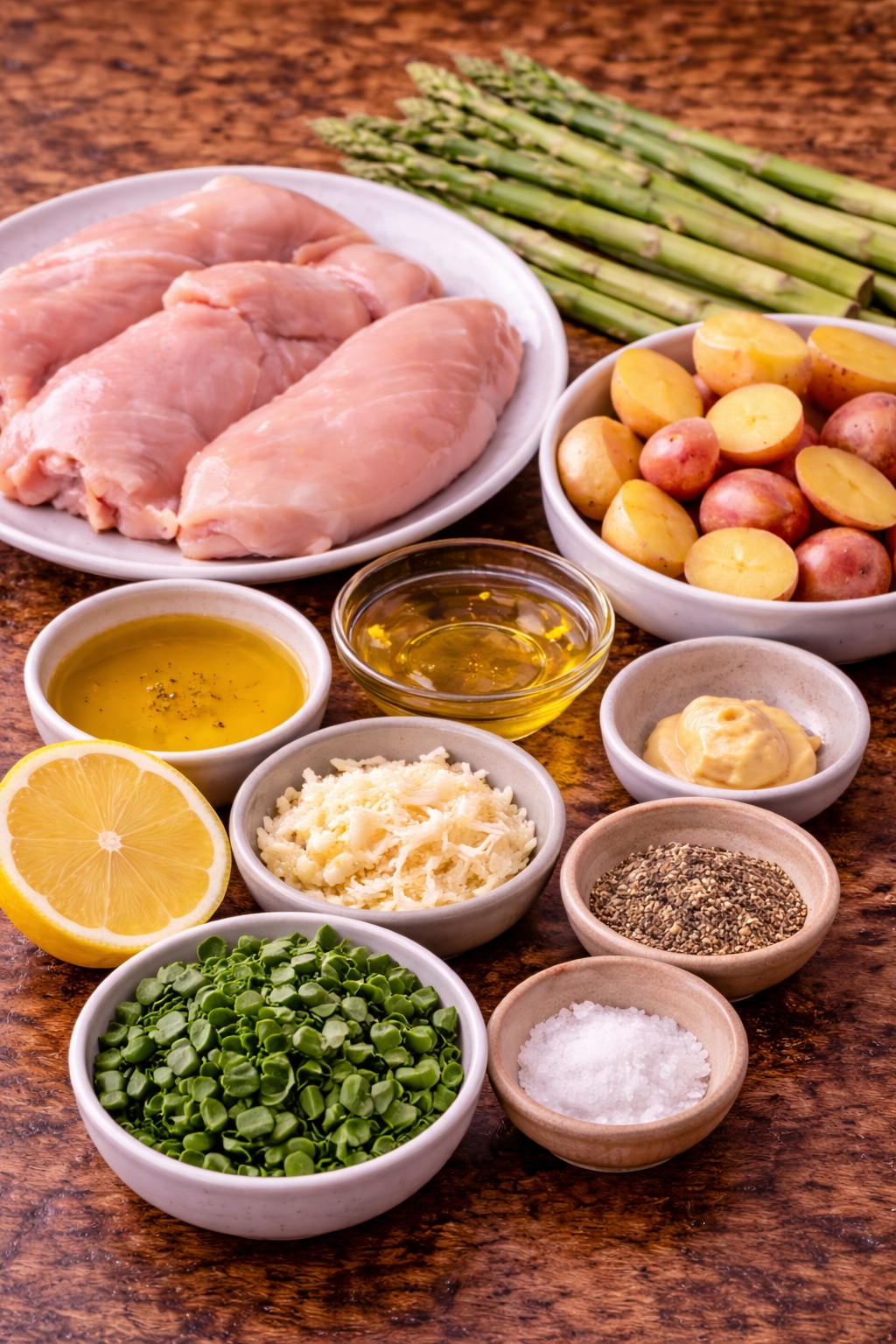 Sheet Pan Chicken with Asparagus