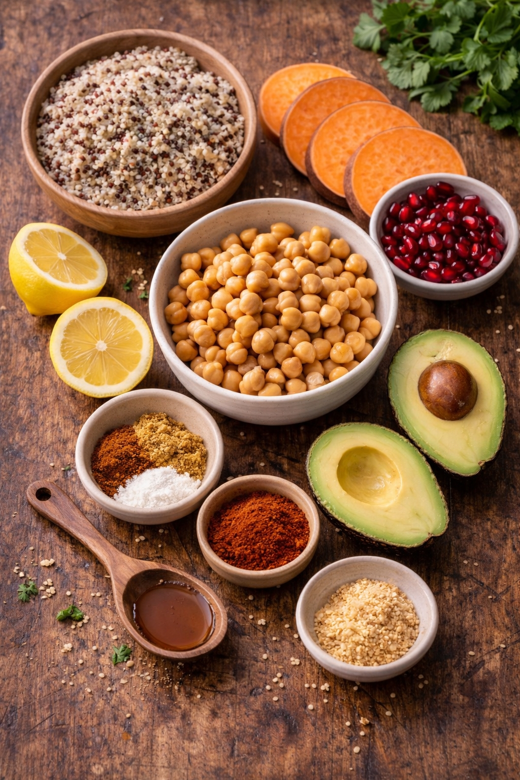 Spiced Chickpea Sweet Potato Bowl