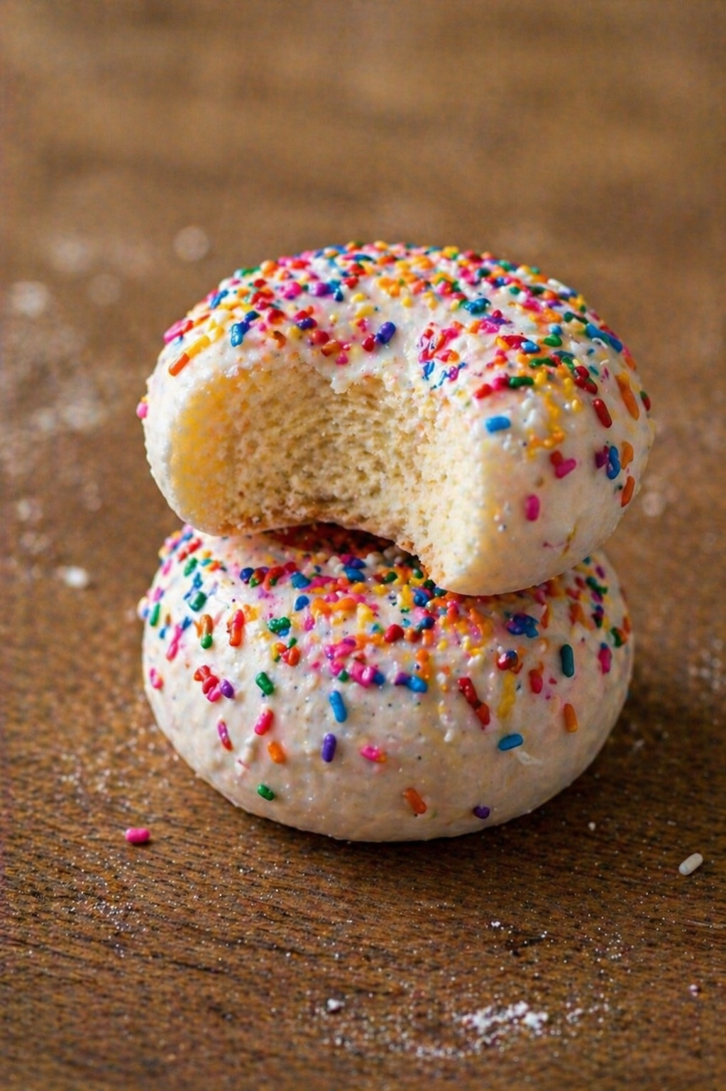Vanilla Sprinkle Donut Bites