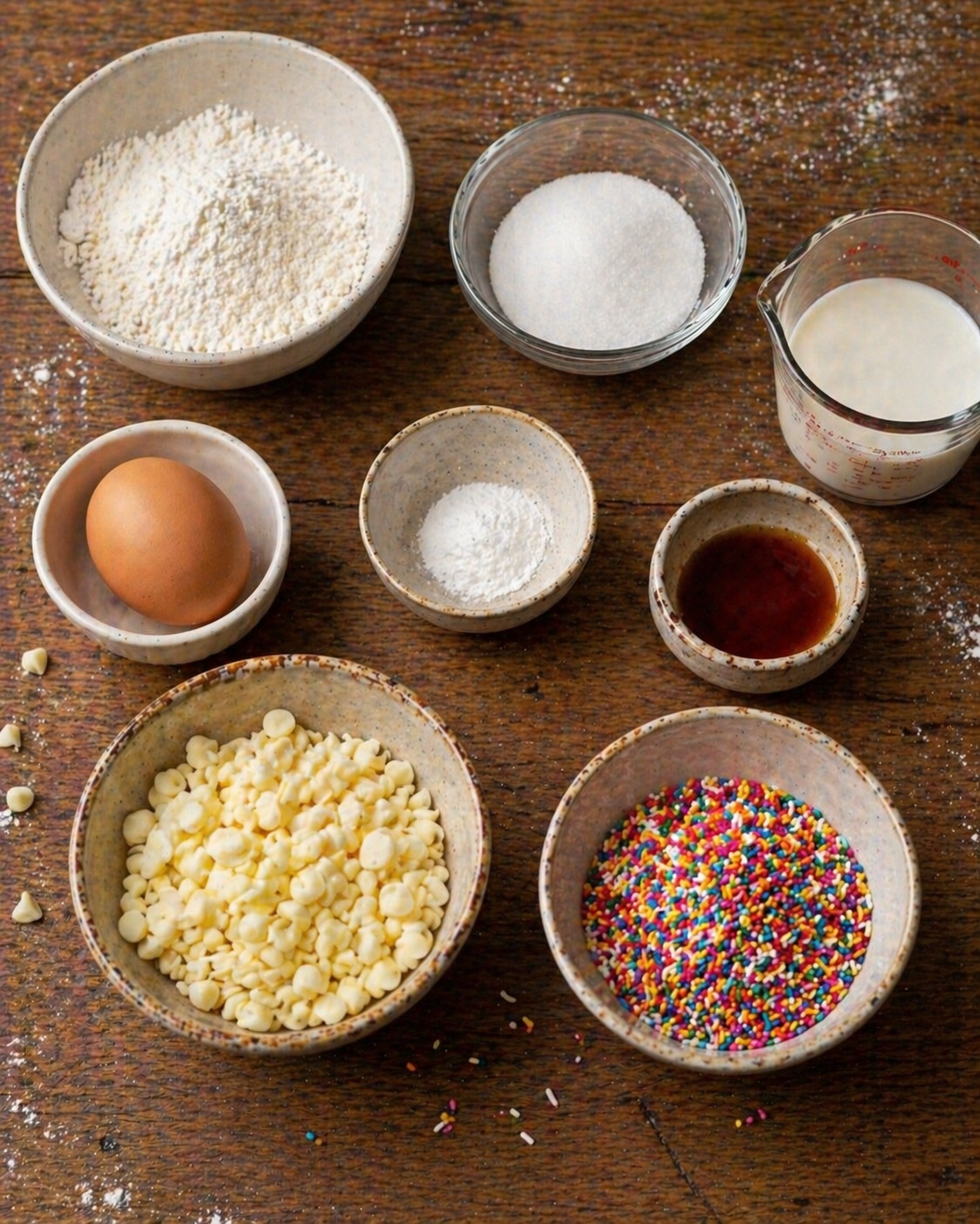 Vanilla Sprinkle Donut Bites