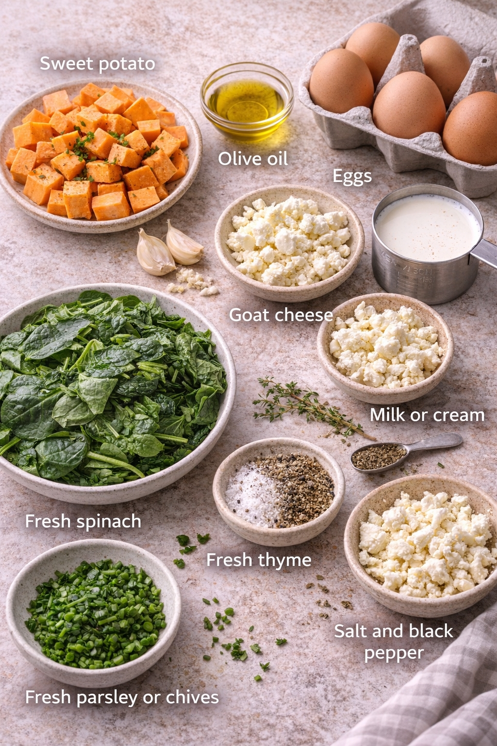 Sweet Potato Spinach Frittata