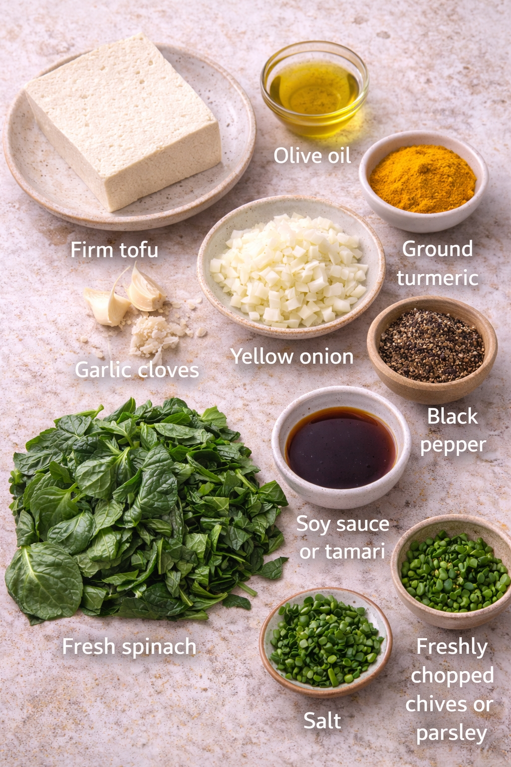 Turmeric Black Pepper Scrambled Tofu